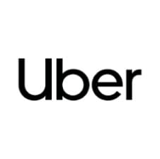 Uber company logo in bold text.