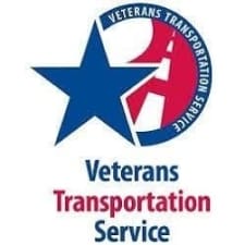 Veterans Transportation Service logo with star.